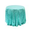 Toalha de mesa com lantejoulas para atacado transfronteiriço, toalha de mesa redonda de cor sólida branca para decoração de banquete de casamento de hotel nórdico americano