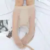 Bikini verano T 0D medias para mujer ultra finas sexy con núcleo de seda anti-gancho pantimedias piel negra