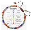 Pulsera Tejida con Cuentas de Piedra Natural Coloridas, Pulsera de Piedras de Energía Sencilla y Exquisita, Pulsera de Cristal Inspiradora, Regalo