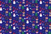 Papel de Embrulho Kraft Papel de Embrulho Papai Noel Meia de Natal Padrão de Alce Buquê de Maçãs Flores Presente Papel de Embrulho para Presente