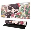 Mouse Pad Bonito de Anime com Borda Travada, Mouse Pad de Tecido Grande, Mouse Pad para Laptop, Mouse Pad de E-Sports, Mouse Pad para Teclado de Mesa