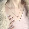 Novos Produtos Não Desbotam Cintura Pequena Colar de Luxo Leve Tendência Famoso na Internet Feminino ins Simples Nicho Estilo Frio Corrente de Clavícula Pingente