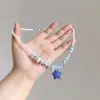Collar Corazón de Piedra Volcánica Dopamina Colorido con Cuentas Accesorio para Mujer Diseño de Nicho Cadena para Clavícula Estrella de Mar Gargantilla Colgante