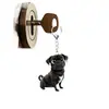Llavero Colgante de Perro Plano Negro Acrílico Transfronterizo Nuevo Decoración de Coche Dibujo Animado Artículo Predeterminado África