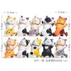 10 lindos gatos mirando hacia atrás y sonriendo, gato volviéndose, gato de dibujos animados, muñeca de paisaje creativo hecha a mano