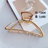 Pinza de Metal Grande de Alta Gama, Simple Elegante, Pasador de Moño Estéreo, Pasador en la Parte Posterior de la Cabeza, Pinza de Tiburón