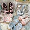 Sapatos Originais Fofos de Dedão Grande Sapatilhas Lolita Laço de Renda Sapatos de Uniforme Jk Sapatos Lolita Soft Girl Sapatos de Couro Pequenos para Mulheres