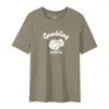 Camiseta Masculina de Manga Curta Algodão Puro de Fibra Longa de Xinjiang Pima Algodão Luxuosa 50 Fios Amônia Líquida Impressão Direta Importada