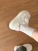Zapatos Blancos Gruesos con Lazo Estilo Coreano 2026 para Mujer, Tenis Casuales Versátiles que Aumentan la Altura para Primavera y Verano