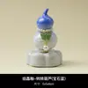 Enfeite de Gourd Cerâmico Giratório de Jingdezhen, Decoração de Base Cerâmica Giratória com Esmalte de Cristal Famosa na Internet, Presente para Pet de Chá