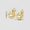 Pingente Banhado a Ouro 14K que Preserva a Cor com a Palavra "Fortuna" Pequeno Pingente para Pulseira Acessório Pulseira DIY Acessórios de Contas Atacado D104