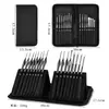 Set de Pinceles de Lienzo de Gama Alta Transfronterizo, Serie Completa de 24 Piezas de Pinceles para Lienzo, Pinceles de Pintura de Madera y Nylon, Pinceles de Pintura