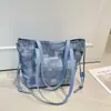 Elegante Grande Capacidade 2026 Verão Nova Moda Simples Alta Aparência Textura Versátil Ombro Único Portátil Bolsa Tote Transversal