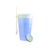 Injeção descartável copo de injeção quadrada 650ml960ml transparente líquido copo de gordura vermelha com tampa de leite loja de chá copo comercial