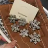 Pasador Brillante de Copo de Nieve Adorno Navideño Infantil para el Cabello Pasador Dulce Lateral para Niñas Accesorios para el Cabello de Fiesta para Niñas