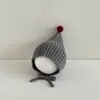 Chapéus Infantis de Inverno de Lã Estilo Elfo para Meninas e Meninos, Chapéus Pontudos Quentinhos da Moda, Chapéus de Lã com Proteção para Orelhas de Bebê