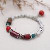 Pulseiras de Cerâmica Jingdezhen, Novo Estilo Étnico Chinês Atacado, Pulseiras de Feira, Pulseiras Artísticas para Meninas Estudantes, Estilo Retrô