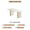 Mesa de Jantar de Ardósia Estilo Cream Acessível e Luxuoso com Combinação de Cadeiras para Casa Pequeno Apartamento Mesa de Jantar Retangular Branca Pura Simples Moderna