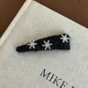 Pinza de pelo de copo de nieve de diamantes completa elegante de alta gama coreana Nuevo diseño de nicho Pinza lateral para flequillo Pinza para cabello suelto Tocado