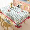 Mantel Dopamina Impermeable a Prueba de Aceite Lavable Estilo Ins Atmósfera Cubierta de Mesa Lujo Ligero Gama Alta Resistente al Calor Manteles para Mesa de Café
