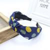 Diadema de tela de estilo coreano, simple, con borde ancho, nudo cruzado, para adultos, accesorio de pelo de moda, accesorio de pelo fresco y casual para cabello suelto