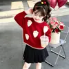 2026 Nuevo Suéter de Helado Estilo Coreano para Niñas Otoño/Invierno Nueva Ropa Exterior Elegante para Niños Ropa Infantil de Comercio Exterior Moderna
