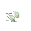 Pingente de Contas Cilíndricas de Pedra de Cristal em Aço Inoxidável Galvanizado para Colar Pulseira DIY Moda Acessórios de Roupa Joias