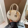 Corea del Sur 2024 Nueva Bolso Cuadrado Pequeño Portátil de Nicho Moda para Mujer Versátil Bolso Cruzado tipo Bowling Bolso Boston Almohada