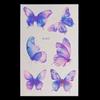 Nuevo Tatuaje Adhesivo Fluorescente Marino de Mariposa Transfronterizo Festival de Música Concierto Bar Fiesta Baile Tatuaje Adhesivo Luminoso