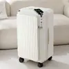 Maleta de Apertura Frontal Cuidadosamente Seleccionada Modelo Nuevo 2025 Maleta de Carrito Multifuncional Expandible de 20 pulgadas para Equipaje de Mano Cerradura de Contraseña para Hombres y Mujeres