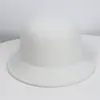 Chapéu Feminino Outono e Inverno Estilo Francês Hepburn Branco Mil Ouro Socialite Topper Lã Tweed Estilo Chapéu de Pescador Chapéu de Pescador