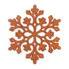 Decoraciones Navideñas 10cm Copos de Nieve, Copos de Nieve con Polvo de Plástico, Colgantes de Copo de Nieve Huecos para Decoración de Árbol de Navidad