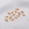 Colgante Pequeño de Piña de Oro Relleno de 14K que Conserva el Color, Nuez Lisa, Colgante Pequeño de Gota, Hecho a Mano DIY, Pulsera, Aretes, Colgante