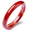 Espécies de gelo alto Pulseira de calcedônia vermelha ágata vermelha vermelho caqui barra redonda pulseira de jade Pulseira de beleza de calcedônia vermelha com pulseira pneu versão larga