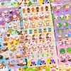 Pegatinas Estéreo Navideñas 3D para Niños Recompensas Educativas para Bebés Pegatinas de Educación Temprana Material de Decoración para Teléfono Móvil Álbum de Fotos Tableta