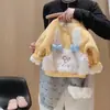 [Estilo Caliente de Invierno] Nueva Sudadera para Niñas con Orejas de Conejo de Terciopelo y Moño Bordado, con Terciopelo y Engrosamiento