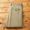 Pantalones de Algodón Peinado Tencel de Gama Alta Nuevos de Verano Finos Versátiles Holgados Rectos Casuales de Negocios para Hombre