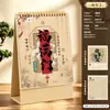 Calendário de Mesa Estilo Chinês 2027 Pequeno Ornamento Planejador Mensal Personalizado Arte Clássica Calendário de Rasgar