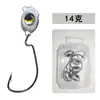 Anzol Crank com Olho de Peixe para Contornar Obstáculos Texas Rig Isca Macia Wobble Anti-Enrosco Gancho com Cabeça de Chumbo Reforçada Isca Artificial para Peixe Mandarim