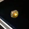 Anillo, Pendientes, Collar de Perlas de Zirconia Bañados en Oro Real de 18K, Gargantilla Vintage, Joyería de Lujo Ligero de Alta Gama