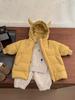 Chaqueta de Plumas de Longitud Media para Niños y Niñas Coreanos 2025 Invierno Nuevo Estilo Estilo Extranjero Chaqueta de Invierno Engrosada para Bebé