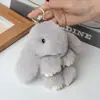 Peluche de Conejo Imitación Piel de Conejo Rex Colgante de Conejo Colgante para Bolso de Conejo Colgante de Conejo MengMeng Colgante de Conejo Muerto de Peluche