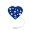 Amor Transfronterizo Dibujos Animados Tapa de Pajita de Silicona Cubierta Antipolvo Vaso Personalizado para Té con Leche Cubierta para Pajita de San Valentín Tapa Antipolvo en Stock