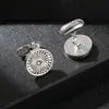 AliExpress Amazon Novo Par de Abotoaduras de Cristal com Listras Redondas para Terno Combina com Tudo Camisa Masculina Francesa Abotoadura