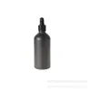 En stock Botella de Vidrio Esmerilado Negra de 30ml Botella Gotero para Líquido Esencial Botella de Vidrio para Emulsión Cosmética Embotellado