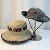 Estilo Étnico Sombrero de Pescador Occidental Sombrero de Montañismo de Ala Ancha Sombrero de Vaquero Sombrero de Protección Solar para Pesca al Aire Libre Viajes Venta al por Mayor