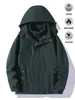 Chaqueta Corta Impermeable Corta de Polar a Prueba de Viento Tres en Uno para Pareja Ropa de Montañismo Otoño e Invierno Ropa de Trabajo