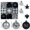 Novas Bolas de Natal Transfronteiriças, Bolas de Decoração de Natal, 35 Peças Coloridas Galvanizadas, Decorações para Árvore de Natal, Enfeites Pendurados Fabricante