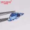 Piedra Suelta de Moissanita Color Azul Profundo Forma de Pera Gota de Agua Código de Cintura Anillo de Moissanita Cara Fuente de Fábrica Venta al por Mayor Joyería