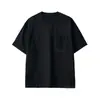 Ropa Masculina Apo Camiseta de Manga Corta para Hombre Transfronteriza Verano Marca de Alta Gama Moderna Bloqueo de Color Holgada Cuello Redondo Casual Ropa Interior Superior
